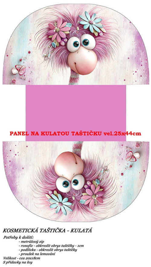 Panel na taštičku kočárkovina - skladem