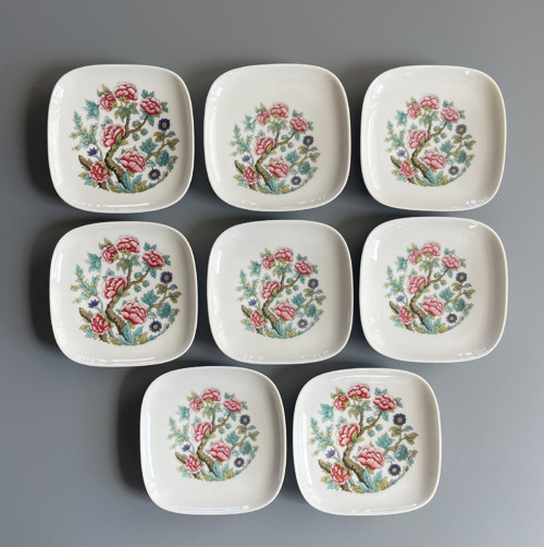 Rosenthal 8x porcelánový talířek, podtácek 11x11cm