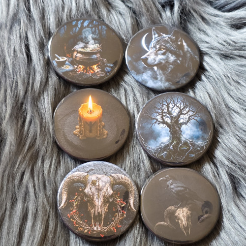 Sada placek 44mm – Samhain & Keltská mystika (5+1)