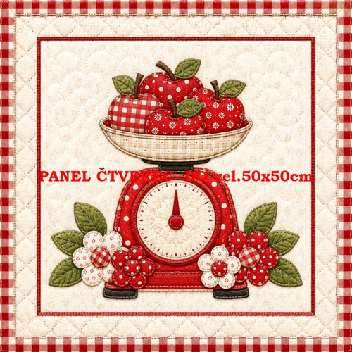 Bavlněný panel 15x15 cm - skladem — foto 1