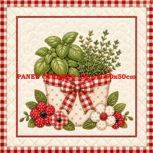 Bavlněný panel 10x10 cm - skladem — foto 1