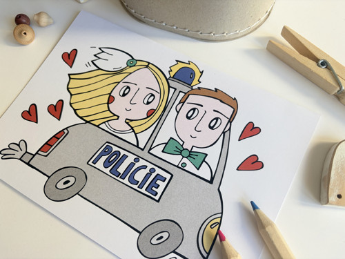 Svatební blahopřání policejní