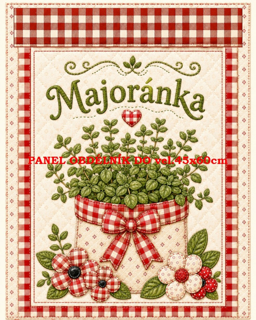 Bavlněný panel 8x10 cm - skladem