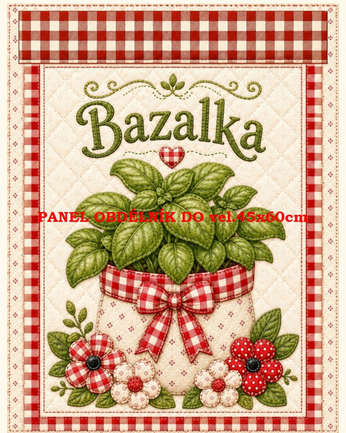 Bavlněný panel 8x10 cm - skladem — foto 1