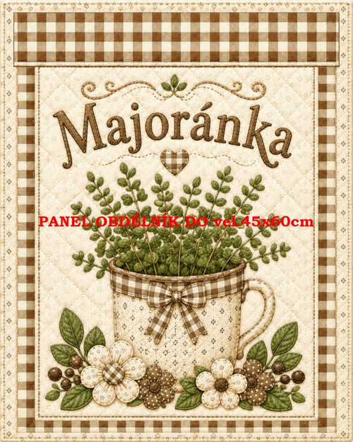Bavlněný panel 8x10 cm - skladem