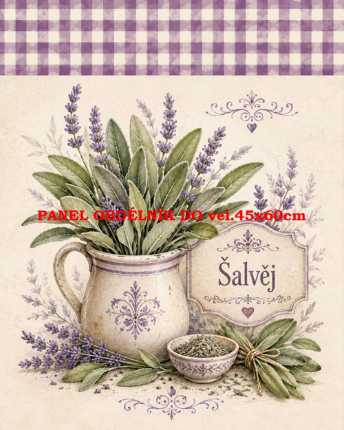 Bavlněný panel 8x10 cm - skladem