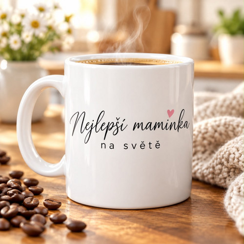 Hrnek s potiskem "nejlepší maminka"
