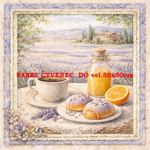 Bavlněný panel 45x45 cm - skladem