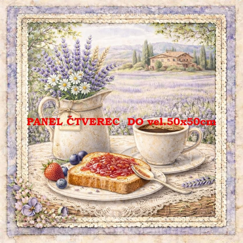 Bavlněný panel 45x45 cm - skladem — foto 1