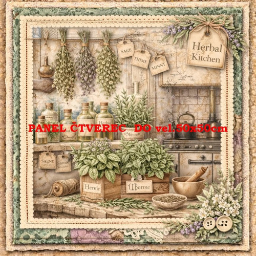 Bavlněný panel 45x45 cm - skladem — foto 1