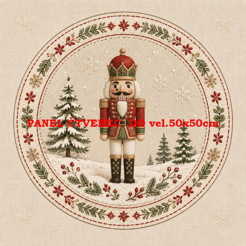 Bavlněný panel 10x10 cm - skladem
