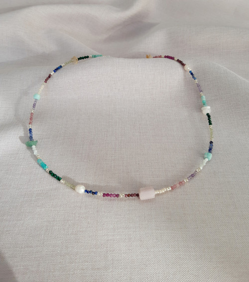 Barevný Choker Náhrdelník Mix