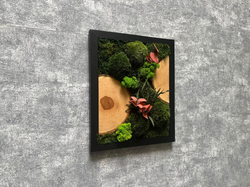 Mechový obraz 30x25cm