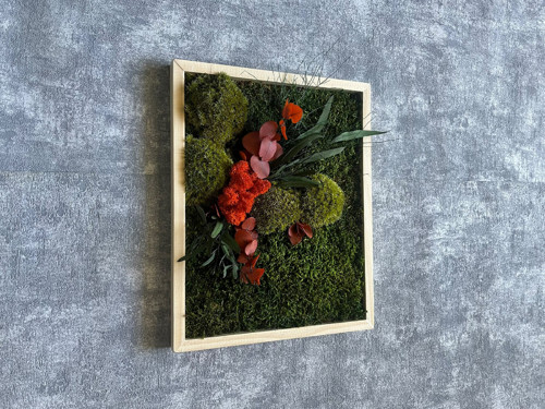 Mechový obraz 30x25cm