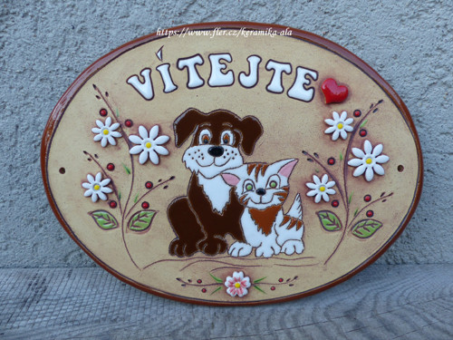Keramická vítací cedulka / skladem