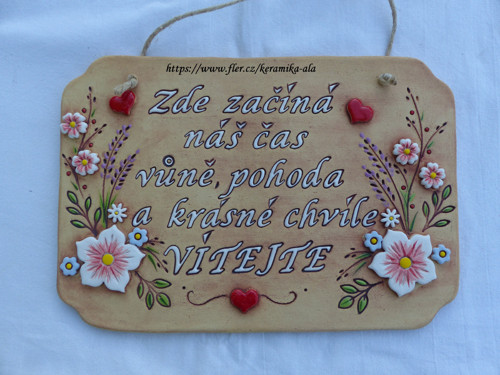 Keramická cedulka na objednávku