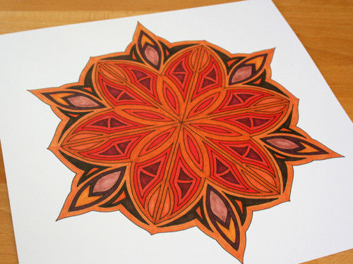 Mandala Podzimní přeměna