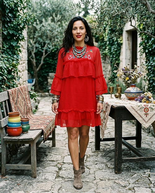 Šaty boho red — foto 1