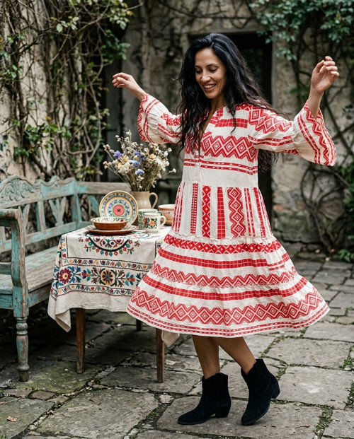 Šaty soft folklore — foto 1