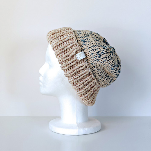Polar Beanie - Modro béžová