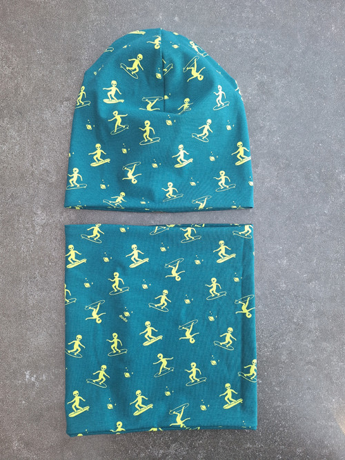 Set čepice + nákrčník ufoni
