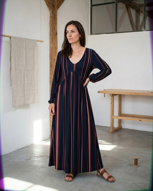 Pružné zeštíhlující delší šaty vel.UNI (M -XXL)