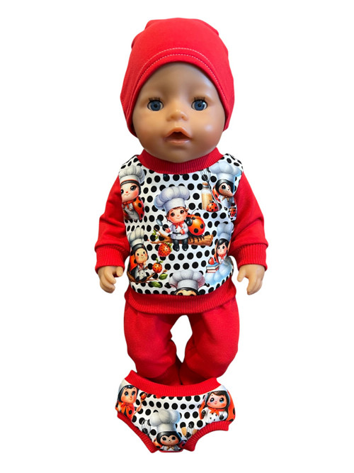 Oblečko pre Baby Born 43 cm - lienky