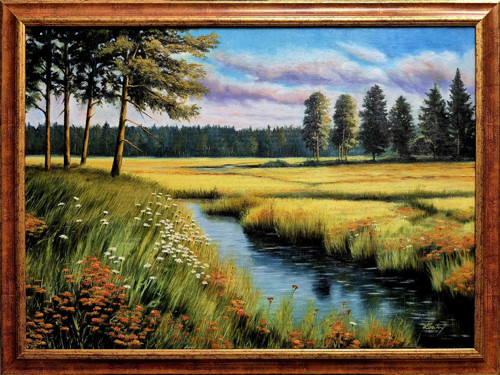 Luční mokřad 70x50cm