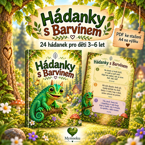 Hádanky s Barvínem – 24 hádanek pro děti 3–6 let