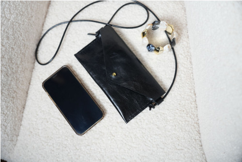 Kožené psaníčko Mini Black