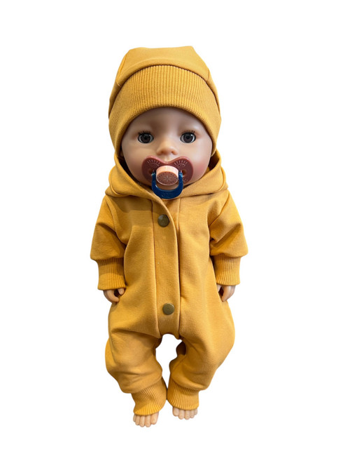 Overal pro BABY BORN - 43 cm, horčicový