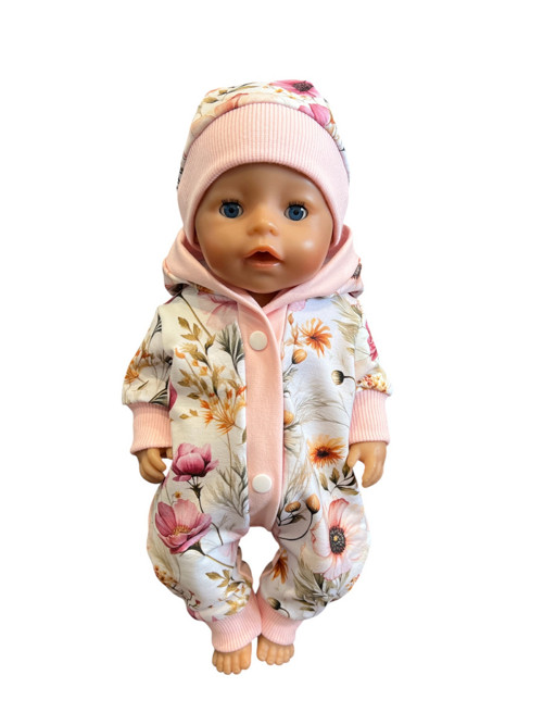 Overal pro BABY BORN - 43 cm, kvety