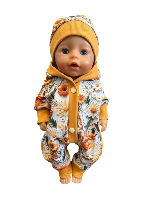 Overal pro BABY BORN - 43 cm, kvety
