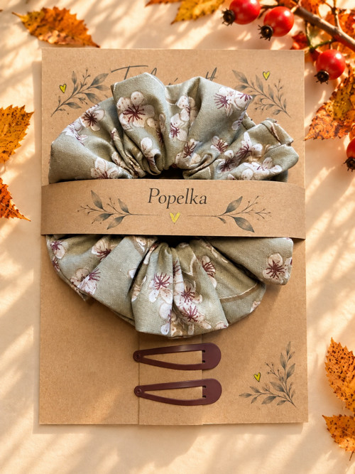 Olivová květinka•Popelka• Bavlněná