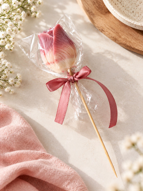 Sójová svíčka - Tulipán na špejli — foto 1