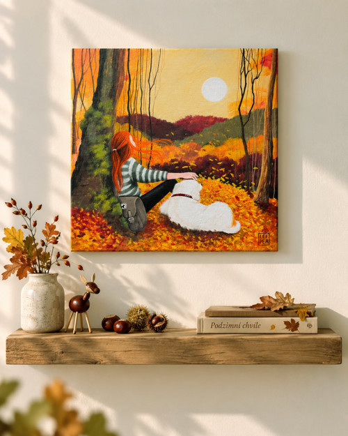 Originální obraz: Teď a tady - 30x30cm — foto 1