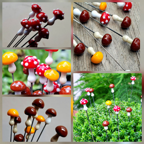 Houby - zápich mix barev — foto 1