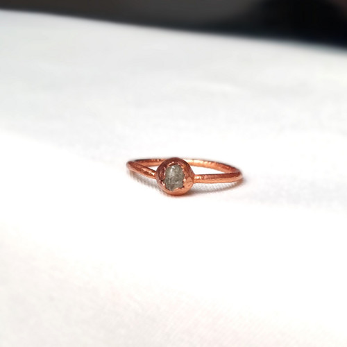 Prsten s přírodním diamantem, vel. 50