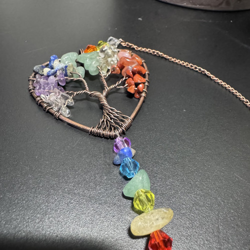 Strom života s kameny – závěsná handmade dekorace
