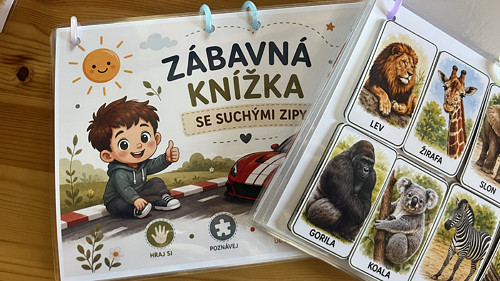 Tichá kniha se suchými zipy