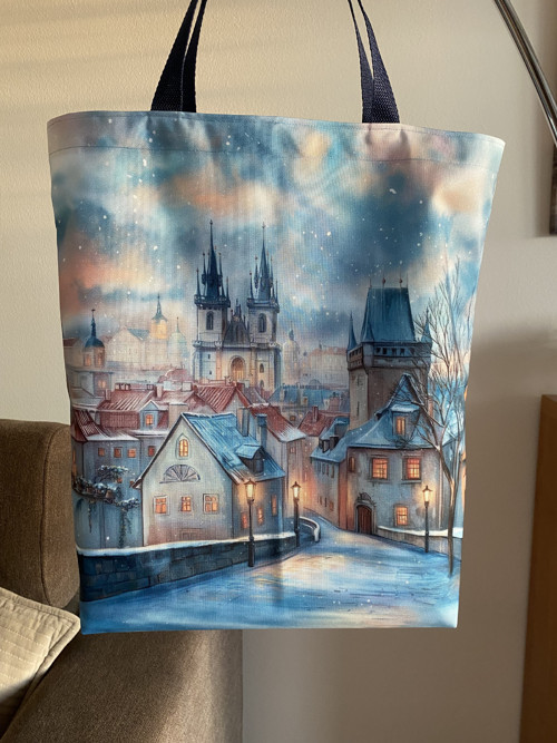 Nepromokavá taška XL s kapsou - Praha