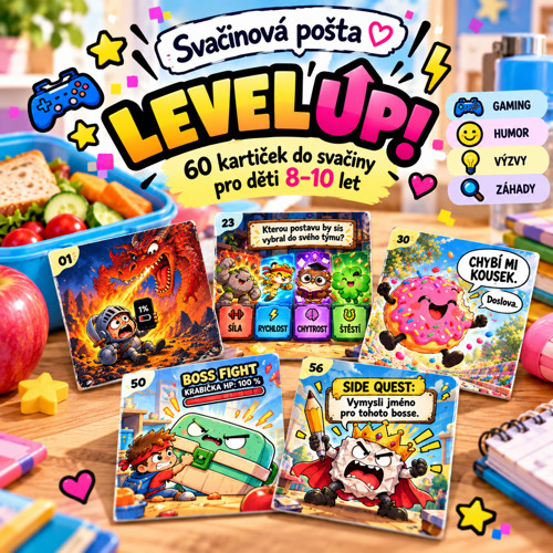 LEVEL UP! | kartičky do svačiny | 8–10 let