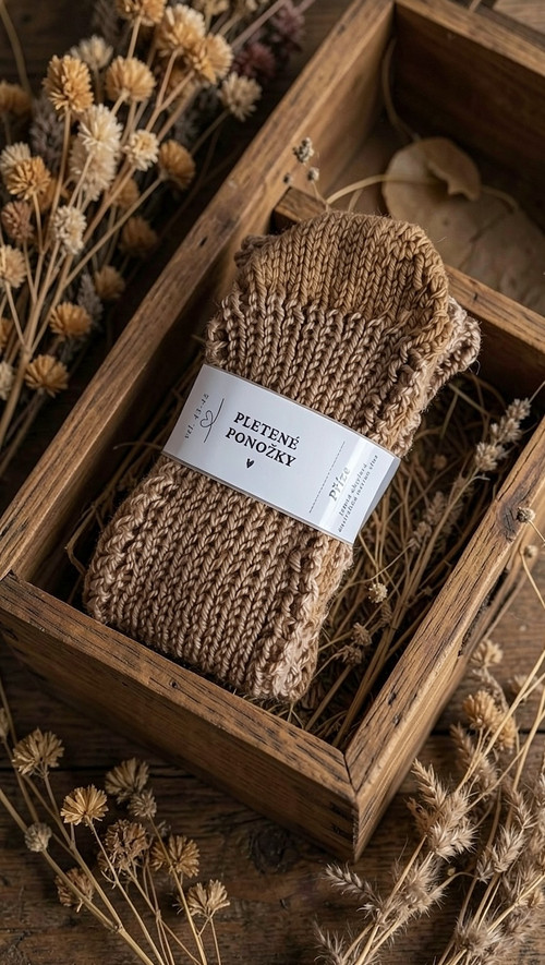Hřebíček pletené ponožky vel. 43-45