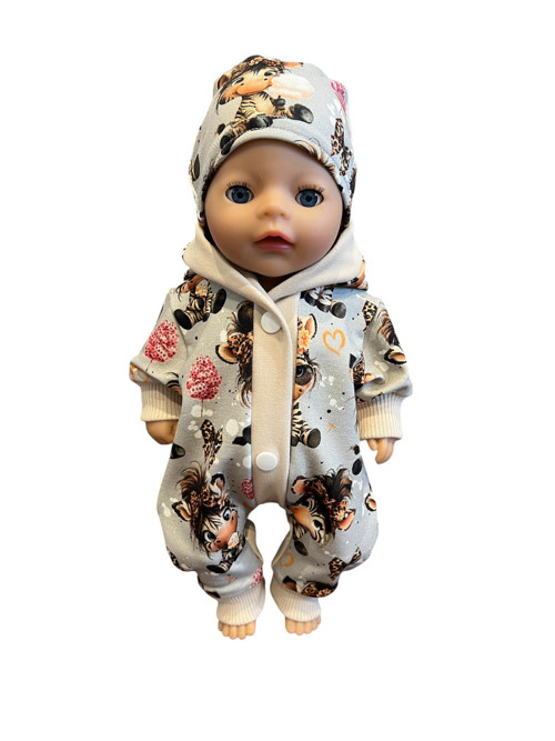 Overa pro Baby Born 36 cm - zebra