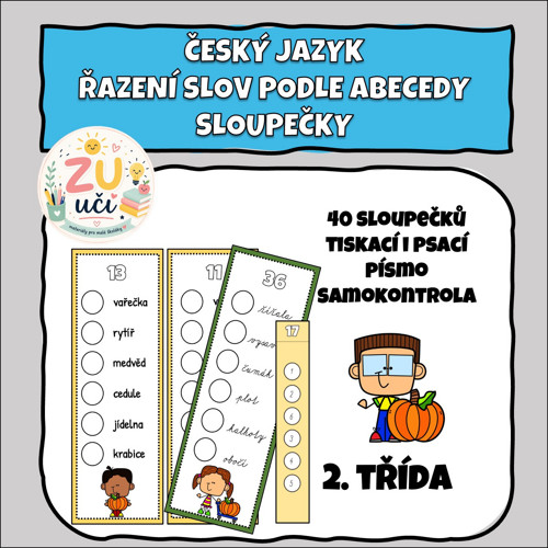 Řazení slov podle abecedy - sloupečky — foto 1