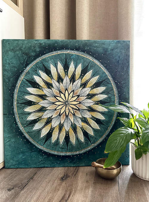 Aqua florens, 60 x 60 cm