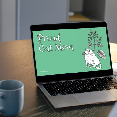 Digitální wallpaper na PC (8K) – Proud Cat Mom