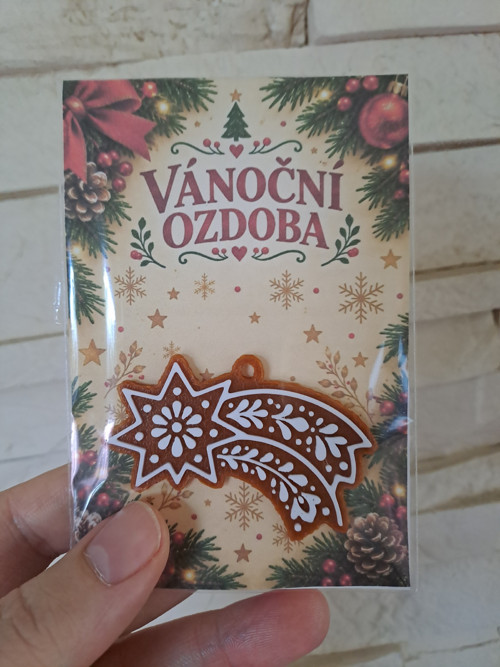 Vánoční ozdoby perníčky - Kometa