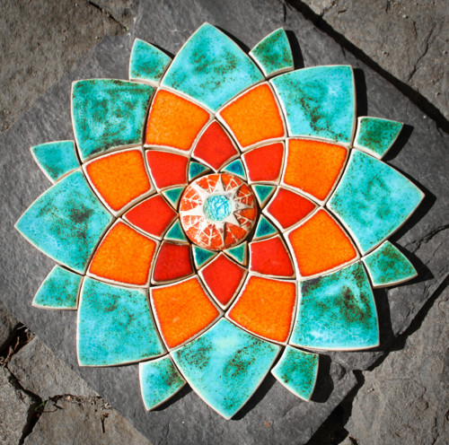 Mandala z keramických komponentů 152 — foto 1