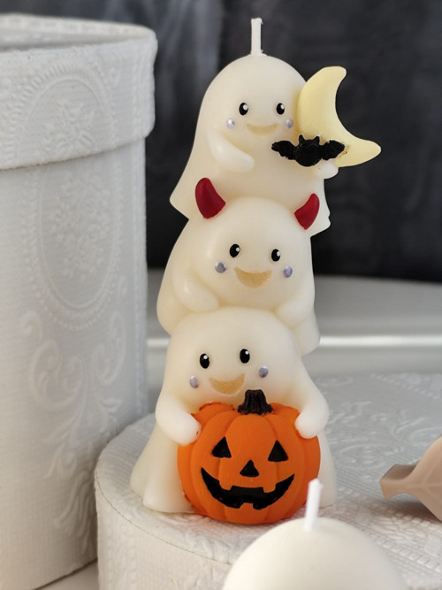 Candle Pumpkin Ghosts B NH - Sójový vosk